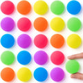 JOYIN 24 PCS Multi Neon Style Bouncy Balls, 6 Colors 32mm Assorted Bouncy Balls Bulk with Storage Bag, Bounce Toys for Kids Party Favors Birthdays Gifts Goodie Bags Stuffers Carnival Prizes