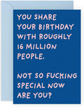 CENTRAL 23 Rude Birthday Cards for Women or Men - Sarcasm - Humor - Banter - Funny Birthday Card for Him or Her - Comes With Stickers