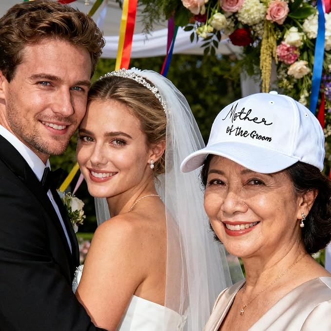 Adjustable Embroidered Hat for Bridal Shower Wedding Engagement Anniversary Honeymoon Newlyweds Couples Gifts