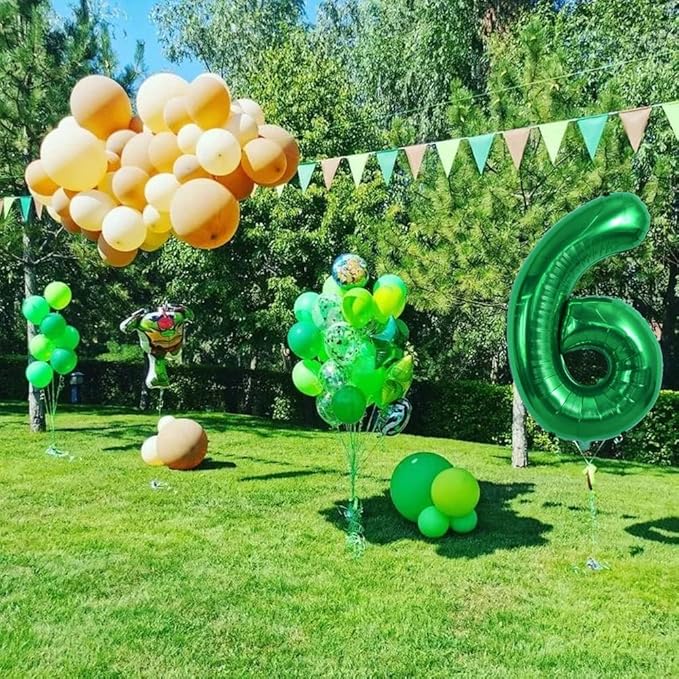 TONIFUL 40 Inch Large Dark Green Number 25 Balloons Giant Digital 25 or 52 Helium Balloons, Foil Mylar Big Number Balloons for 25th or 52nd Birthday Party 25th or 52nd Anniversary Supplies Decorations