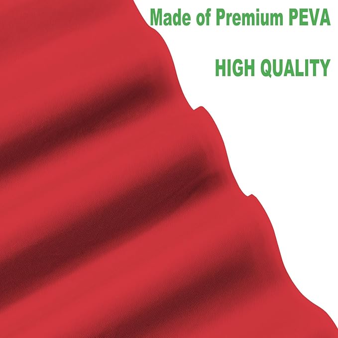 Plastic Red Tablecloths 3 Pack Disposable Table Covers 54 x 108 Inch Ruby Shine Red Table Cloths for Parties Anniversary Thanksgiving Christmas Graduation Wedding, Fits 6 to 8 Foot Rectangle Tables