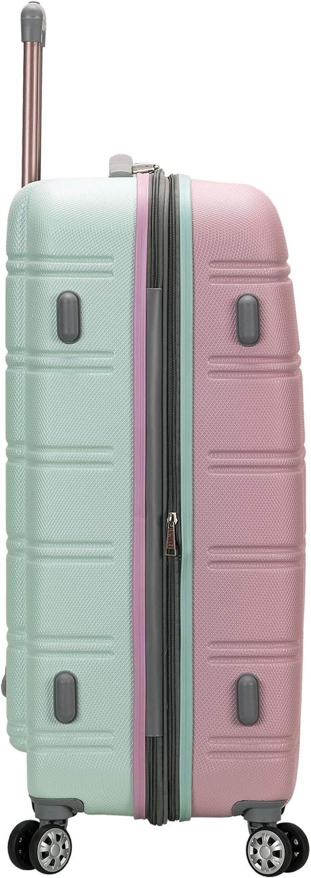 Rockland Melbourne Hardside 2 Piece Expandable Spinner Wheel Luggage Set, (20"/28"), Mint
