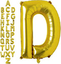 40 Inch Gold Letter D Balloons, DIY Phrase Foil Alphabet Letter D Balloons DIY Word D Banner for Birthday Anniversary Celebration Graduation Party Supplies Decoration