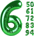 Green 6 Balloon, Number Balloons 40 Inch, 6th Balloons for Decorations, Green Party Supplies 6 Balloon, Number 6 Balloon, St. Patrick's Day Decorations