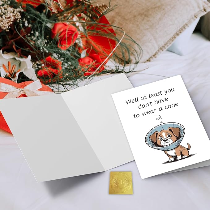 Funny Get Well Soon Card Gift for Friend Men Women, Hilarious Speedy Surgery Recovery Card for Him Her, Humorous Encouragement Support Gift