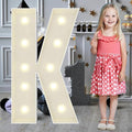 3FT Marquee Light Up Letters K, Big Marquee Letter for Baby Shower Birthday Engagement Wedding Marry Me Party Decor