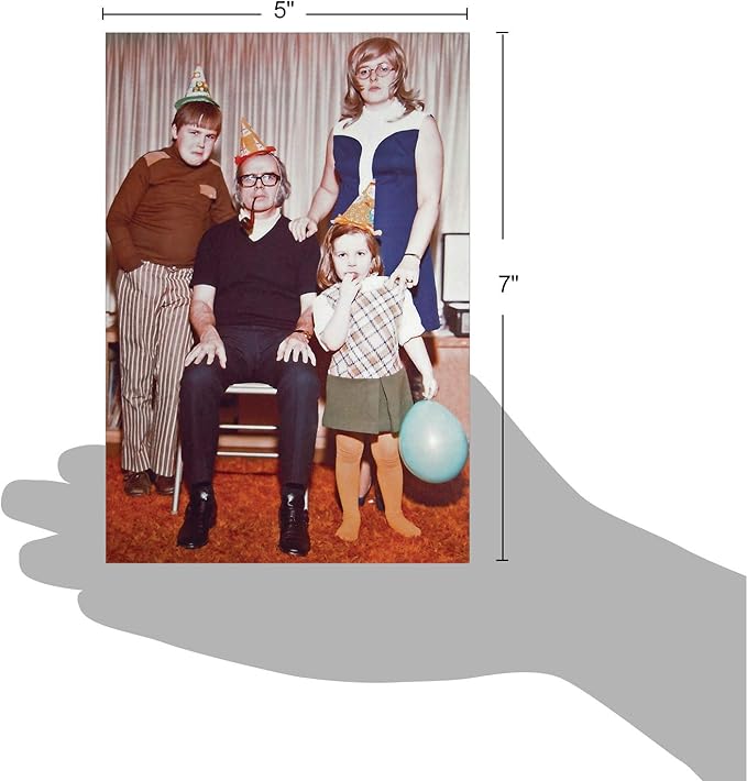 NobleWorks - 1 Happy Birthday Card with Envelope - Funny Photos, Birthday Humor Notecard - Family Party C6417BDG-US