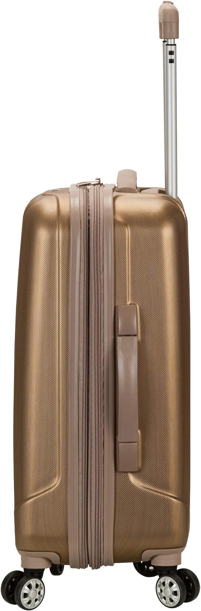 Rockland Melbourne Hardside Expandable Spinner Wheel Luggage, Carry-On 20", Bronze