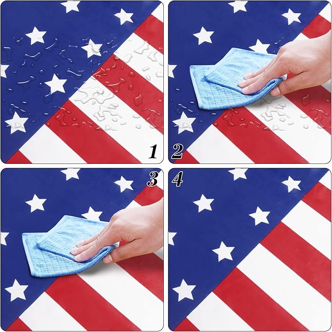 Childom 3 Pack Patriotic Tablecloths 4th of July Decorations,Disposable Plastic Tablecloths 54"x108",Patriotic Themed Party Table Cloth for Kids Birthday Party Supplies,Outside,Picnic,Camping,Memorial