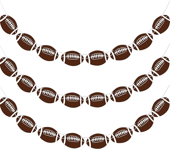 OHOME Football Party Decorations for Super Game Bowl 2026 - Game Day Banner | Football Party Decorations Supplies Favors Indoor Outdoor - Birthday Hanging Backdrop Sports Theme Decor for Wall Home
