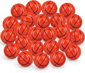 24 Pcs Basketball Bouncy Balls for Kids, 32mm Rubber Bounce Sport Balls Bulk for Party Favors, Goodie Bag Fillers, Easter Gift Bag Stuffers, Basket Stuffers, Classroom Prizes, Carnival Party Supplies