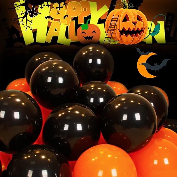 Black Latex Balloons 100 Pack 12 Inch Black Round Helium Balloons Party Balloons for Birthday Themed Wedding Graduation New Year Backdrop Decorations
