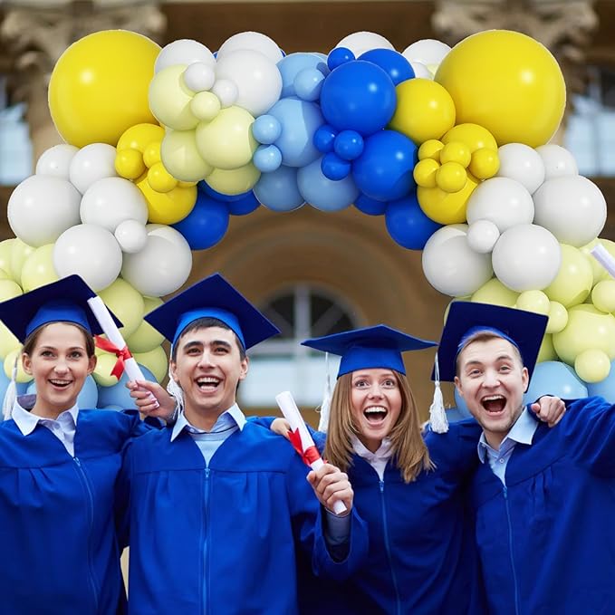 Blue and Yellow Balloon Arch Kit, Pastel Yellow Blue Lemon Balloon Garland, Lemon Birthday Decorations for Birthday Baby Shower Bridal Party