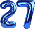 40 Inch Navy blue Number 27 Digital Balloon,Jumbo Mylar Foil Helium Balloon for 27 Balloons for Birthday Party,Wedding Anniversary Party Decorations