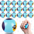 24 PCS Blue Dog Paw Stress Balls for Kids Party Favors, 1.57 Inch Anxiety Relief Fidget Sensory Toys, Blue Dog Paw Theme Squeeze Toys Bulk for Birthday Goodie Bags, Carnival Gifts & Classroom Prizes