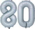 40 In Matte gray Number Balloons Helium Foil Mylar Balloon Birthday Party banquet Decoration 80