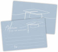 30 Advice Cards For The Graduate - Minimalism Grad Cap - 4"X6" Blue Double-Sided Fill In Style Advice & Wishes Cards, Class Of 2026 Graduation Party Decorations & Supplies - 005