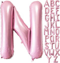 Lovoir 40 Inch Pastel Pink Letter N Balloons, 1 Pcs, Letter Balloons, Alphabet, Self Sealing, Mylar Foil Material, Perfect for Boys, Girls, Unisex Adult, Birthday, Anniversary