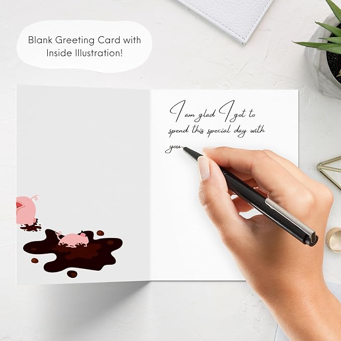 Mothers Day Card Anniversary Birthday for Mom Dad Wife Husband Girlfriend Boyfriend Stepmom Aunt Parents – Cute Funny Punny Greeting Card for Fathers Day – Blank Inside (Making memories with you, is my favorite thing to do)