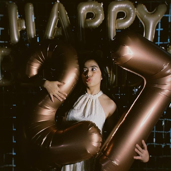 Dark Brown Number 17 Balloon 40 inch, Coffee Brown 17 Number Balloons, 17th Birthday Decorations, Chocolate 17 Year Old Girls Boys Dark Brown Party Supplies