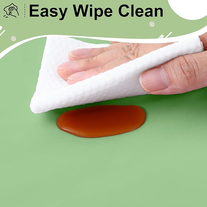 misaya 6 Packs Disposable Plastic Table Cloth, 54 x 108 Inch Waterproof Rectangle Tablecloth, Leakproof & Sturdy Decorative Table Covers for Easter, Picnic, Party and Outdoor, Sage Green