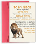 OJsensai Cute Birthday Card for Niece, Best Gifts from Auntie, Happy Birthday for Niece from Aunt