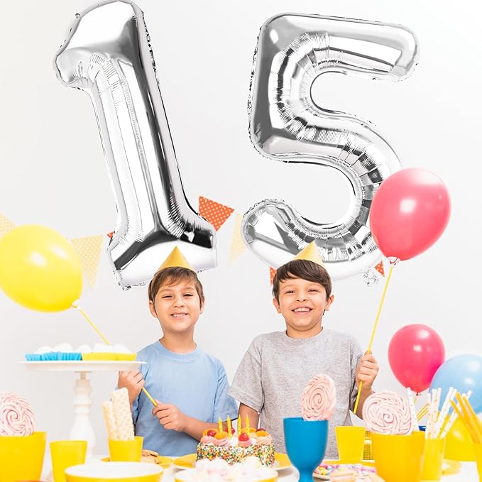 Number 0 Balloons 40 Inch Large Helium Foil Mylar Balloons For Birthdays Party Decorations/Wedding/Anniversary/Graduations/Baby Shower (Silver)