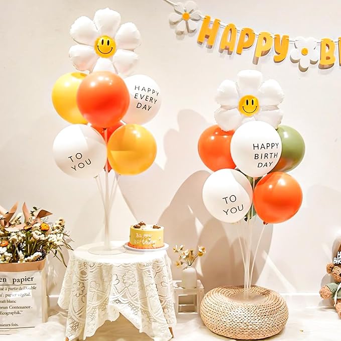 6 Sets Balloon Stand Kits, Balloon Sticks with Base for Table Centerpieces Graduation Birthday Baby Shower Gender Reveal Party Decorations