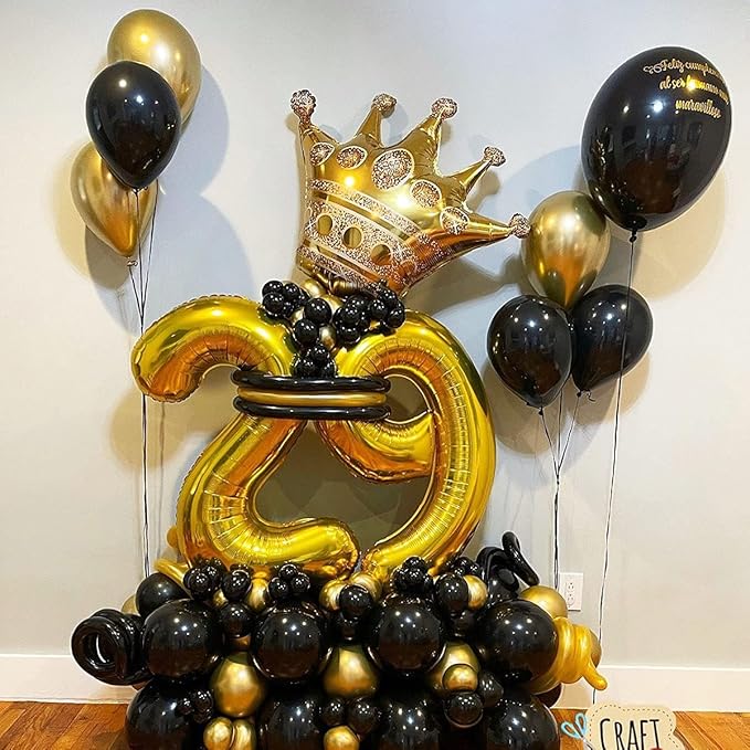 40 inch Gold Number Balloon Giant Foil Helium Balloons Gold Number 9 Balloon for 9th Birthday Party Anniversary Decorations Supplies