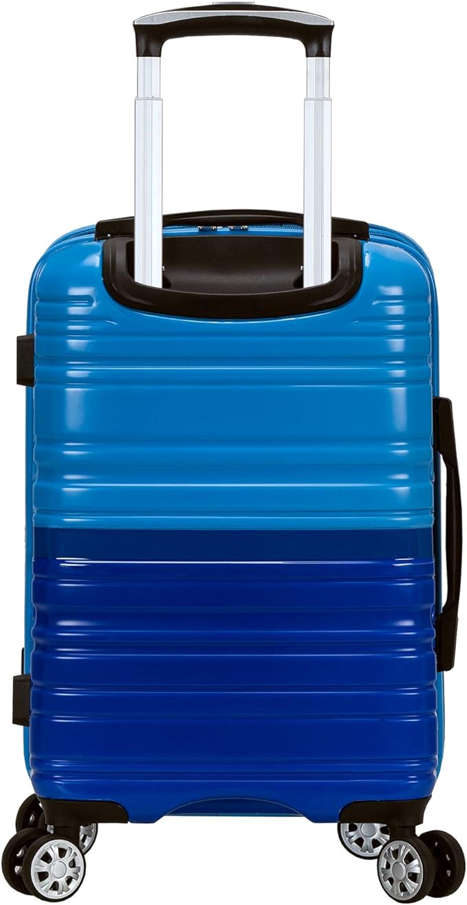 Rockland Melbourne Hardside Expandable Spinner Wheel Luggage, Carry-On 20", Two Tone Blue