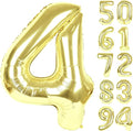 Champagne Gold 4 Balloon, Number Balloons 40 Inch, Light Gold 4th Birthday Decorations for Girls Four Large Numbers for Party Decor, Number 4 Balloon