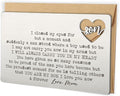 YODOCAMP Son Gifts From Mom, Engraved Wallet Card Inserts Keepsake Gifts for Son From Mom for Christmas Graduation Birthday Gift Ideas