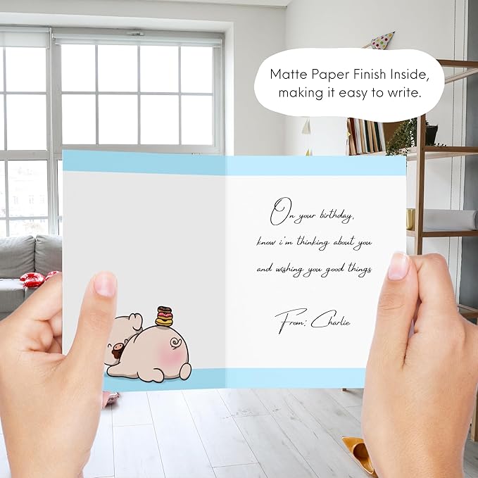 Anniversary Card Mother's Day Birthday for Mom Dad Wife Husband Girlfriend Boyfriend Stepmom Aunt Parents – Cute Funny Sarcastic Greeting Card for Father’s Day – Blank Inside (Thanks for Feeding Me)