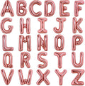 TONIFUL 52 Pieces 16 Inch Rose Gold Letter A-Z Balloons,Custom Phrase Mylar Foil Alphabet Letter DIY Personalized Phrase Banner for Birthday Anniversary Celebration Graduation Party Supplies Decor