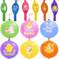 Sean's Choice 30Pcs Easter Punch Balloons, Thickened Latex Punching Balloon Heavy Duty Party Favors for Kids, Bouncy Balls Easter Basket Stuffers
