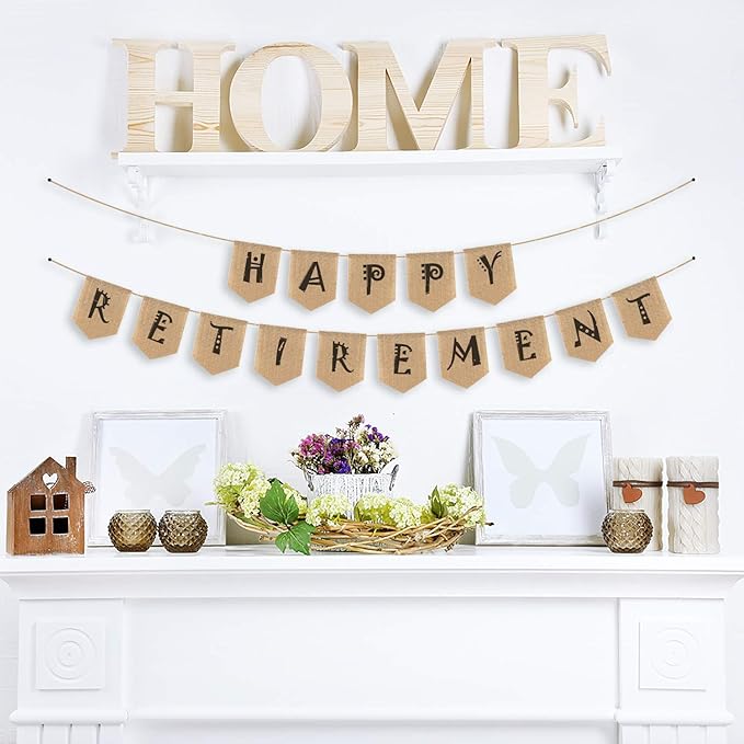 15pcs Hand-Painted DIY Burlap Banners - for Kid Adults Party Decor