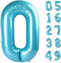 Pearl Blue 0 Number Balloon, Pearl Blue 40 Inch 0 Number Balloons, 0 Decorations for 10 20 30 40 50 60 70 80 90 100Birthday, Foil Giant Birthday Graduations Anniversary Party Balloons