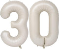 40 In Cream white Number Balloons Helium Foil Mylar Balloon Birthday Party banquet Decoration Digital 30