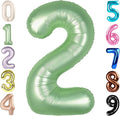 2 Numbers Balloon 40 Inch Olive Green Two Balloon Number Birthday Decor, 2nd 12 21st Party Celebration Decorations Graduations Wedding Baby Shower