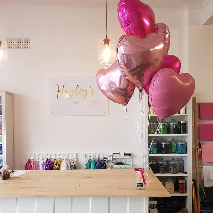 Valentines Heart Balloons 18 Inch Red Heart Balloons 12PCS Heart Shaped Balloons for Valentines Day Galentines Day Wedding Party Decorations