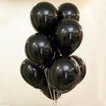 12 Inch 100 Pcs Metallic Chrome Black Balloons Latex Helium Shiny Thicken Balloons Party Decoration
