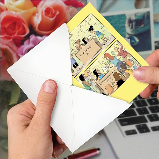 NobleWorks - Funny Birthday Greeting Card with 5 x 7 Inch Envelope (1 Card) Bday Adult Lemonade C7927BDG