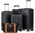 Cosbarn Luggage Sets 5 Piece Suitcases with Wheels, Suitcase Set ABS Hard Case Luggage with Spinner Wheels Durable Travel Luggage