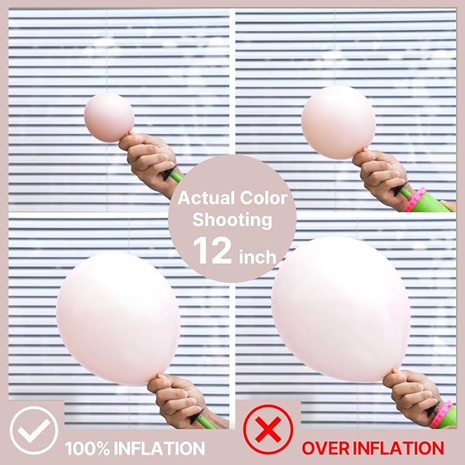 PartyWoo Beige Balloons 101pcs 12 Inch Boho Cream Ivory Neutral White Latex Balloons for Graduation Wedding Anniversary Engagement Bridal Shower Baby Shower Birthday Party Decorations White-F60