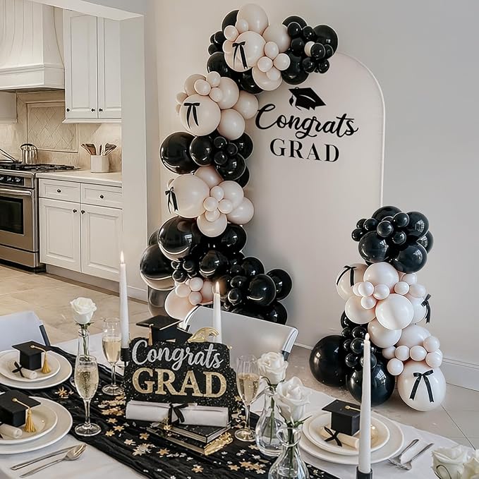 Graduation Decorations 2026 - Class of 2026 6.6Ft Arch Backdrop Kit - Grad Photo Party Decor Supplies for College High School Yard Garden