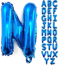 Lovoir 40 Inch Large Blue Letter N Balloons Big Size Jumbo Mylar Foil Helium Balloon for Birthday Party Celebration Decorations Alphabet Blue N