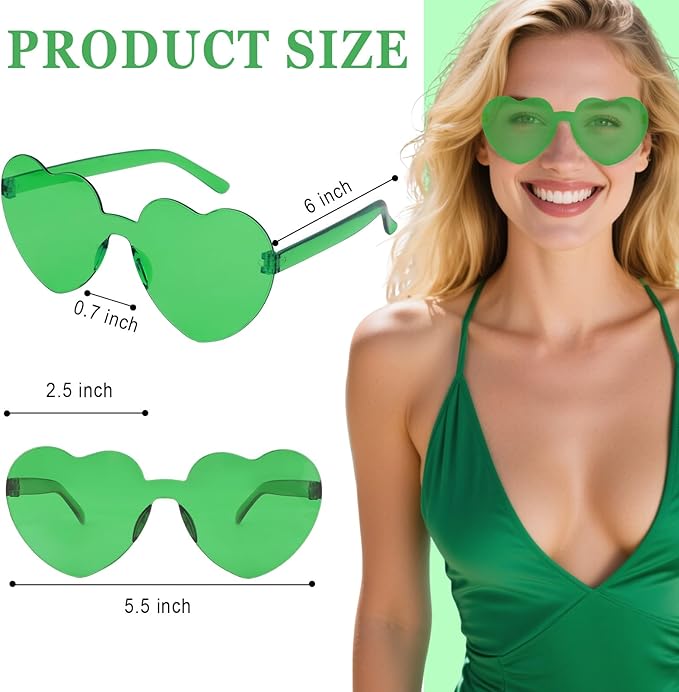 Heart Sunglasses 12/18/24 Pcs Heart Shaped Glasses for Women Cute Funny Party Glasses Party Favors Accessories
