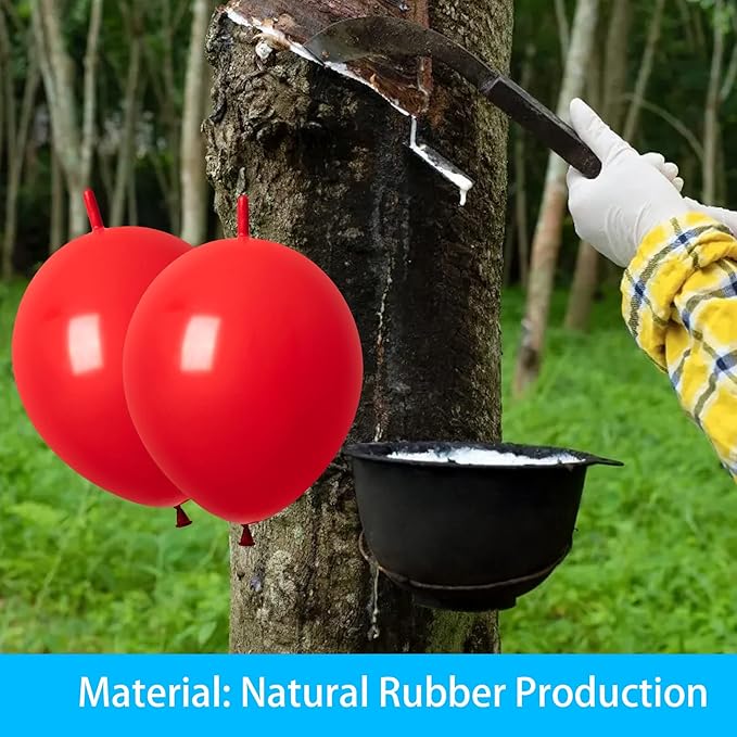 Link Balloons Red 6 Inch Latex Quick Linkale Balloon 160 Pcs for Birthday, Halloween, Christmas, Party Festival Decorations