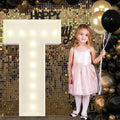 4FT Marquee Light Up Letters T, Big Marquee Letter for Baby Shower Birthday Engagement Wedding Marry Me Party Decor