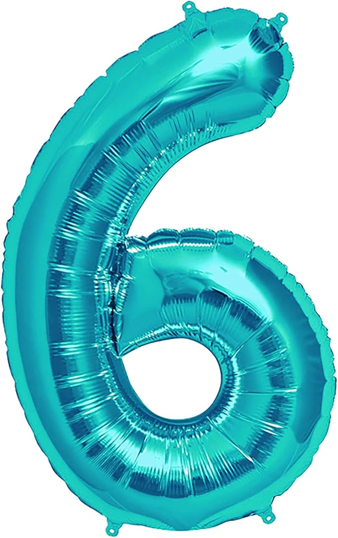 Number 6 Balloon, Large number balloons 40 inch, 6th Birthday Party Decorations Supplies 6 Year Old Birthday Sign Decor